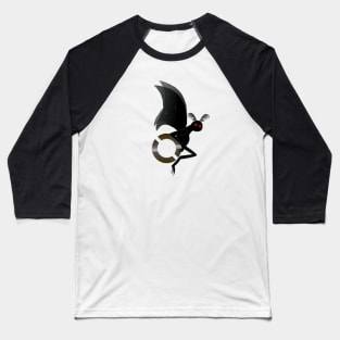 Rolling Mothman Baseball T-Shirt